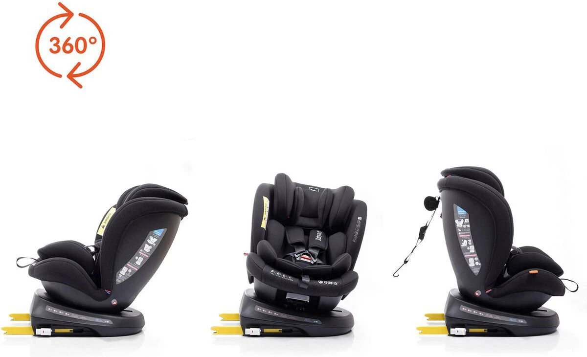 Autostoel Babyauto Rodia 360° Met Isofix - Groep 0+/1/2/3 Zwart (0-36kg) - Image 17