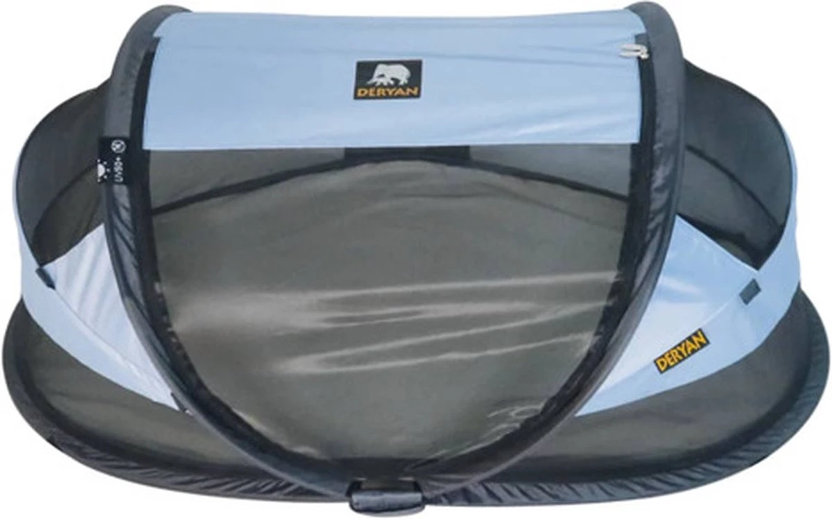 Deryan Baby Luxe Campingbedje – Inclusief Zelfopblaasbare Matras - Blue - Image 9