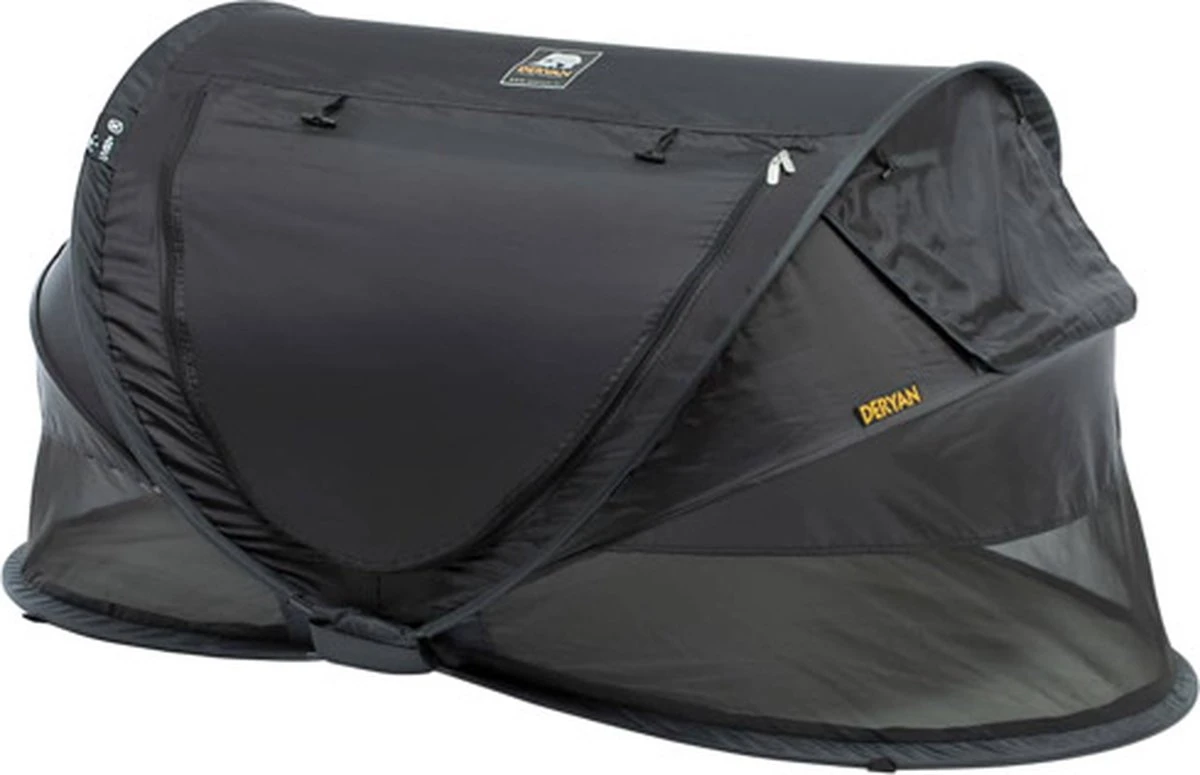 Deryan Peuter Luxe Campingbedje – Inclusief Zelfopblaasbare Matras - Zwart - Image 11