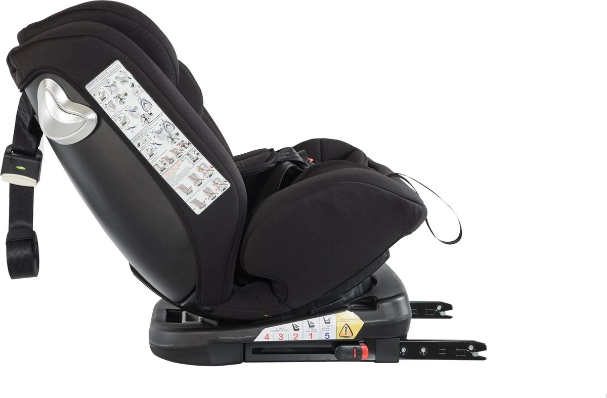 Born Lucky Meegroei Autostoel Roadline SPS ISOFIX - Groep 0/1/2/3 - 360° Draaibaar - Zwart - Image 15