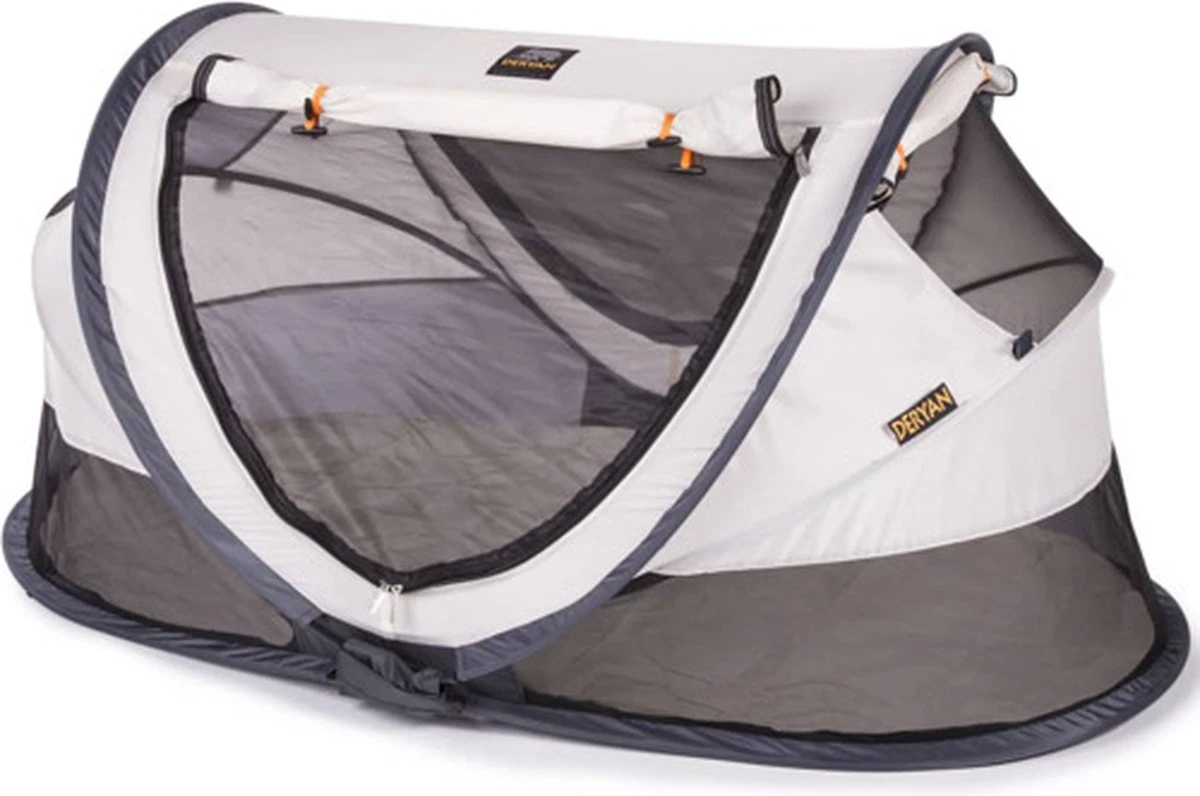 Deryan Peuter Luxe Campingbedje – Inclusief Zelfopblaasbare Matras - Cream - Image 13