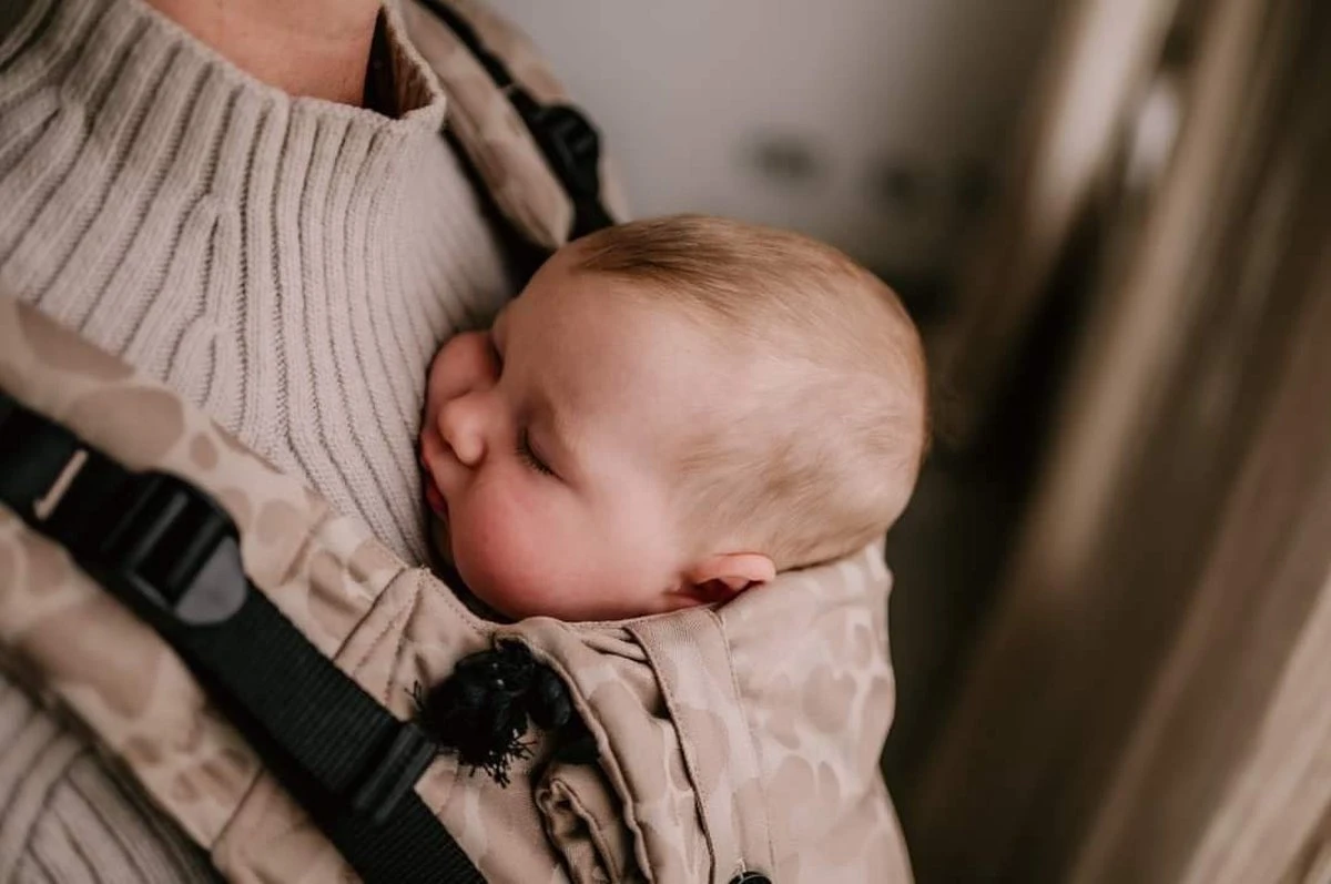 Draagzak - Pure Baby Love - Click & Go Baby - Panter Taupe - Maat 50 T/m 86 - Image 7