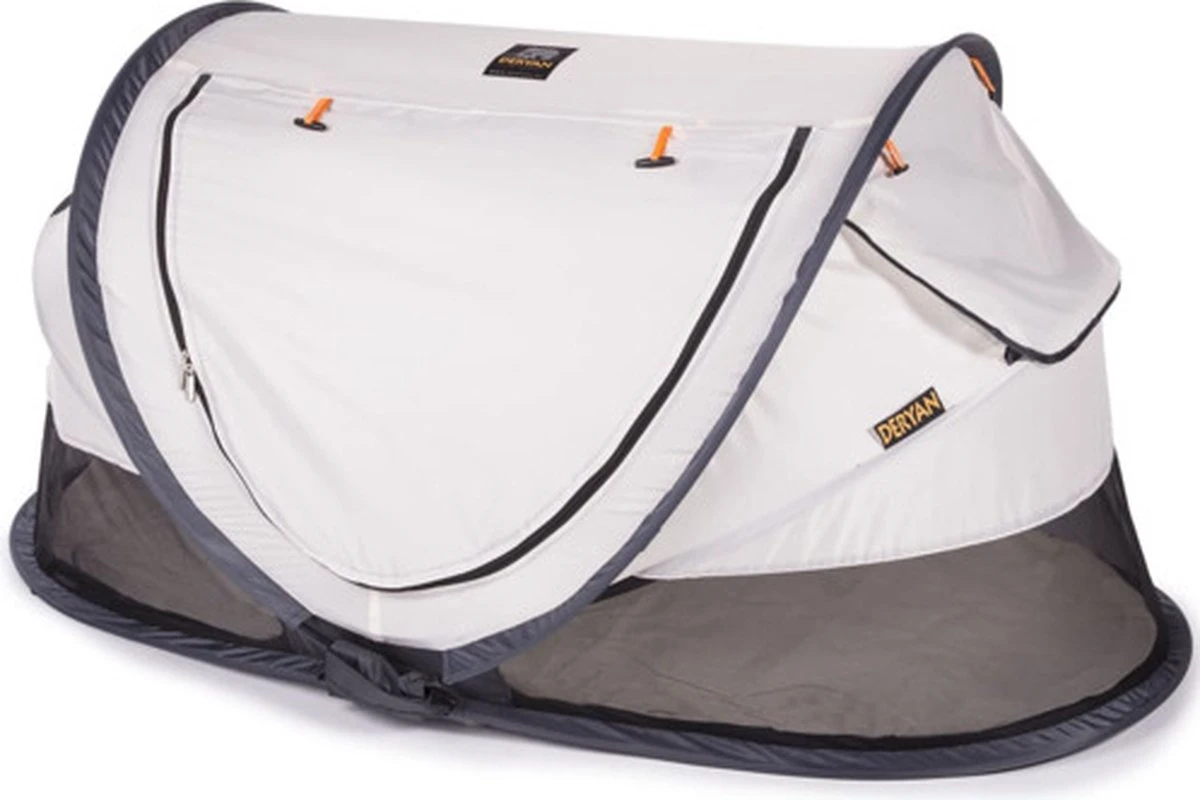 Deryan Peuter Luxe Campingbedje – Inclusief Zelfopblaasbare Matras - Cream - Image 16