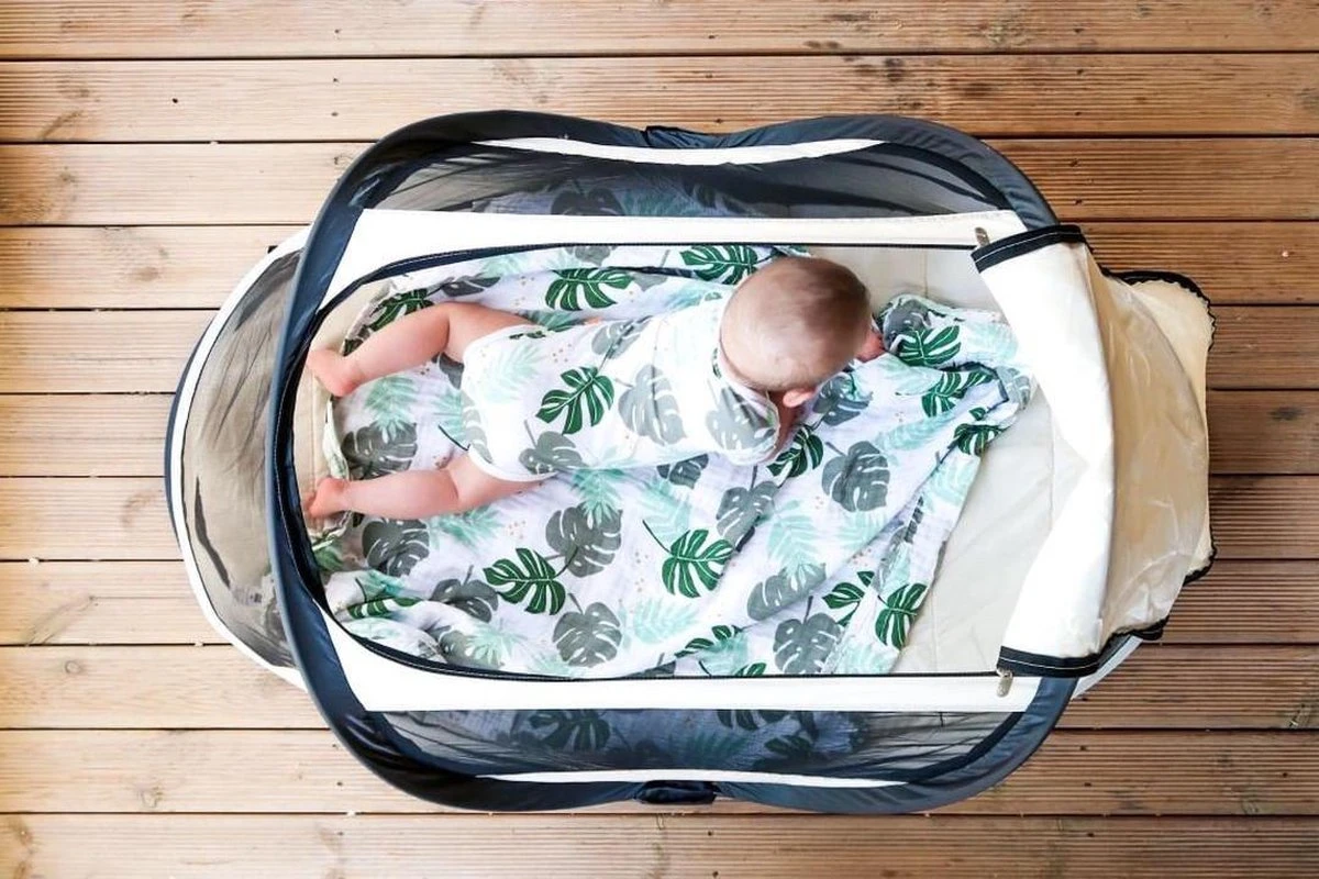 Deryan BabyBox Campingbedje - Baby Tentje - Cream - Image 2