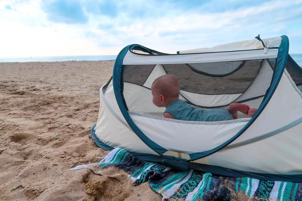 Deryan BabyBox Campingbedje - Baby Tentje - Cream - Image 3