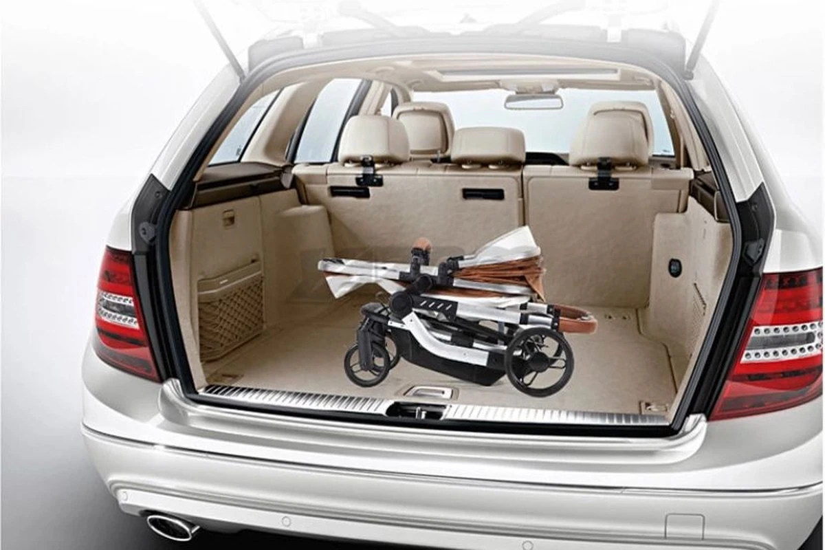 Merkloos BrightWise Luxe Kinderwagen 3 In 1 Voldoet Aan Alle Europese Veiligheidscertificaten - Wandelwagen - Kinderwagen 3-in-1 Incl Autostoel - Kinderwagen Maxi Cosi – Buggy 3 In 1 - Newborn - Leer - Grijs - Image 6