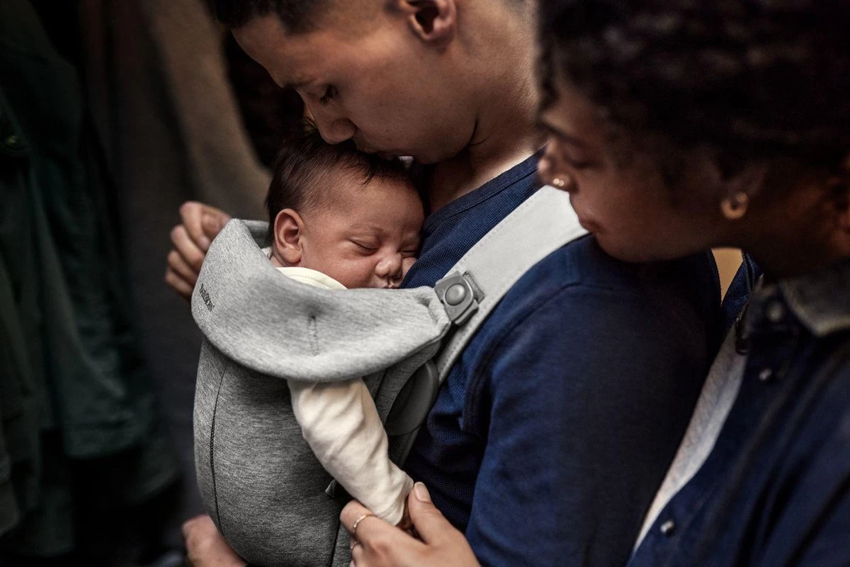 BabyBjörn Draagzak Mini - 3D Jersey - Lichtgrijs - Image 4