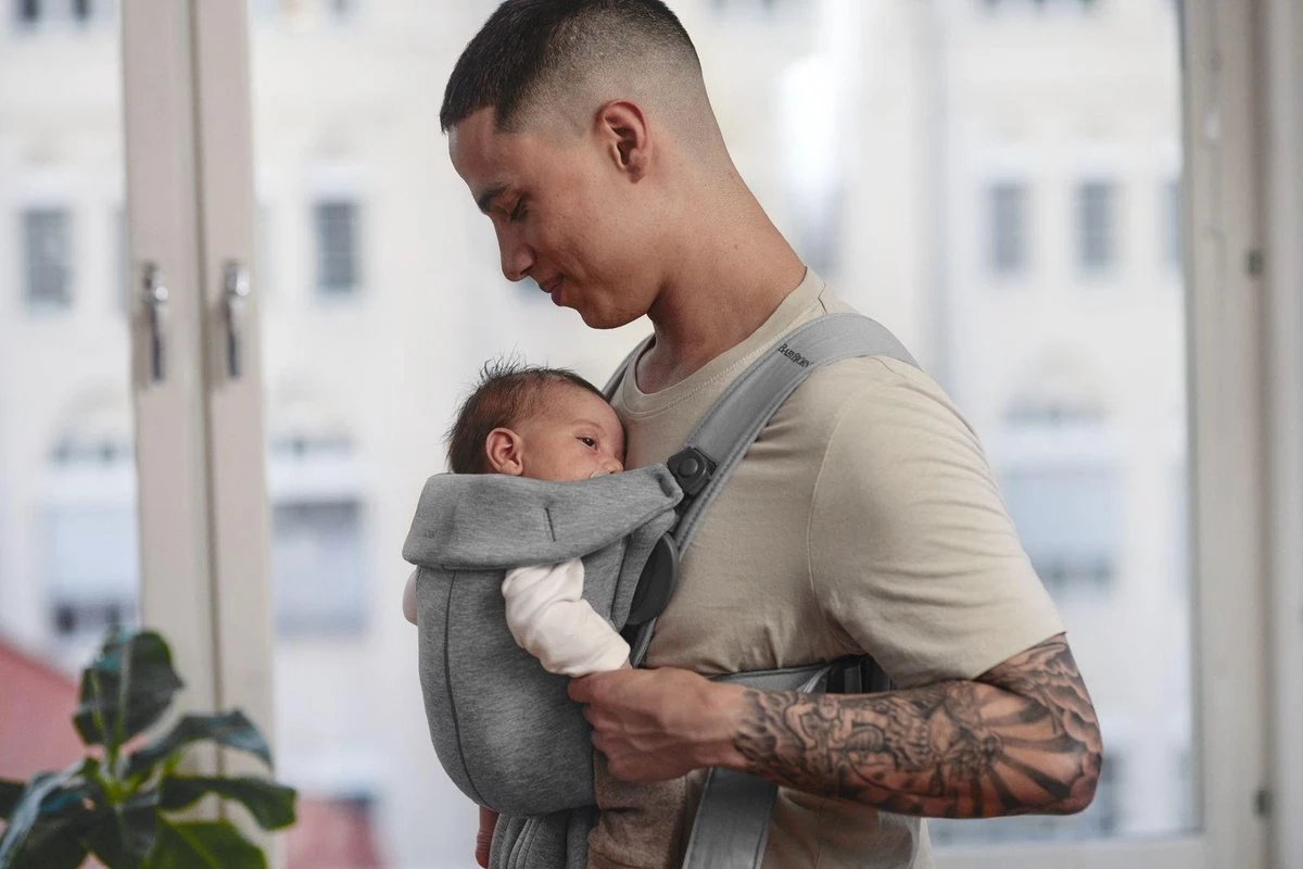 BabyBjörn Draagzak Mini - 3D Jersey - Lichtgrijs - Image 5