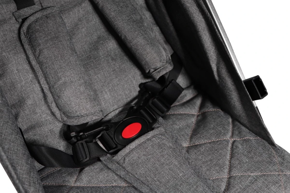 Ding Vivo Wandelwagen - Grijs/Zilver - Inklapbare Buggy - Inclusief Boodschappenmandje En Zonnekap - Afbeelding 11