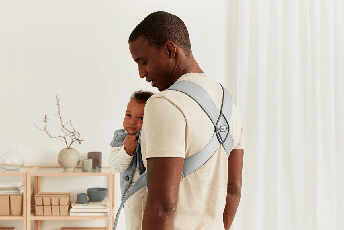 BabyBjörn Draagzak Mini - 3D Jersey - Lichtgrijs - Image 2