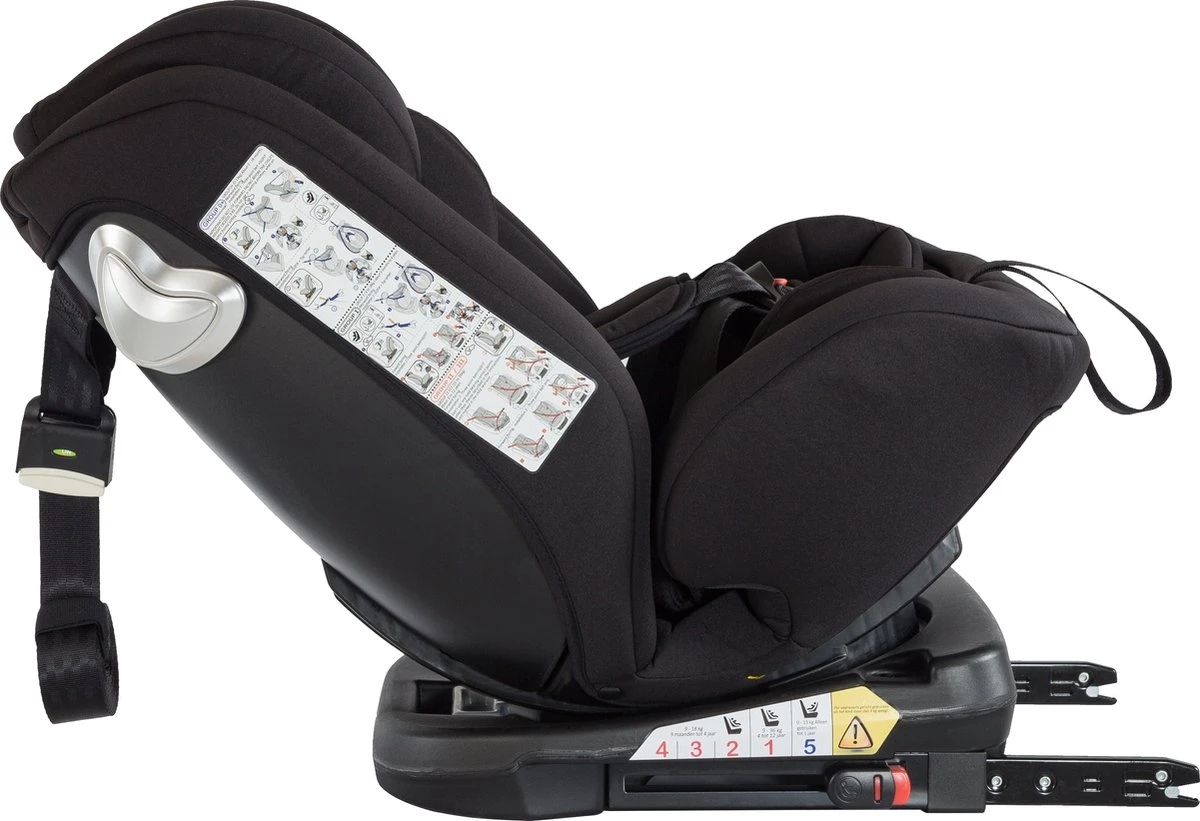 Born Lucky Meegroei Autostoel Roadline SPS ISOFIX - Groep 0/1/2/3 - 360° Draaibaar - Zwart - Image 16