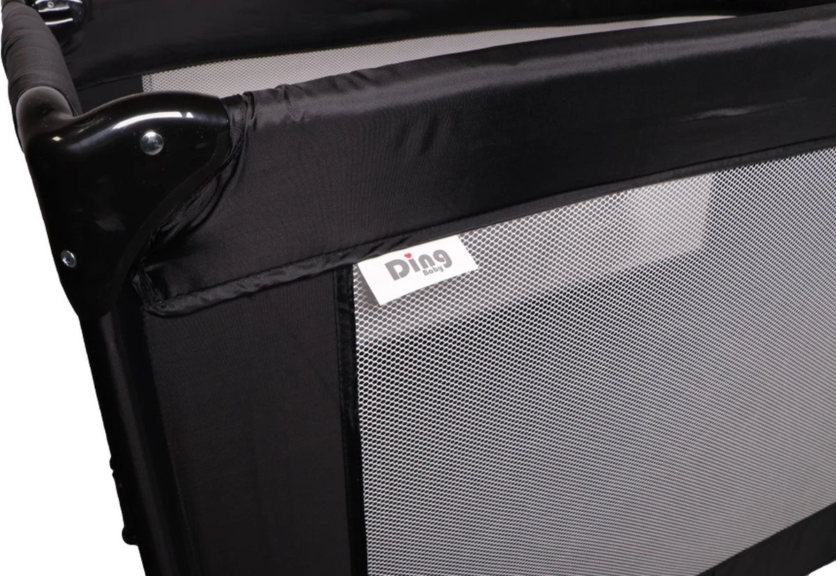 Ding Campingbedje - Zwart - 120x60 Cm - Reisbedje Inclusief Bodemmatrasje - Image 9