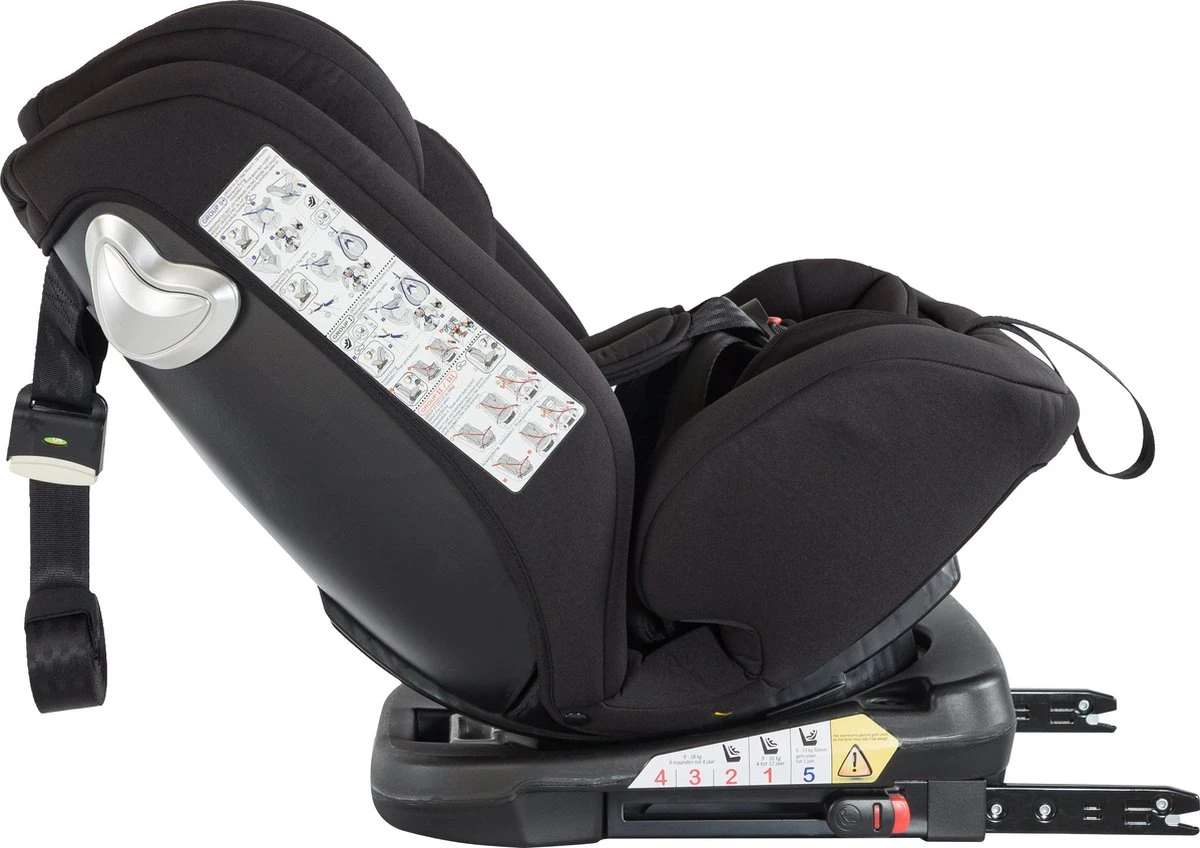 Born Lucky Meegroei Autostoel Roadline SPS ISOFIX - Groep 0/1/2/3 - 360° Draaibaar - Zwart - Image 3