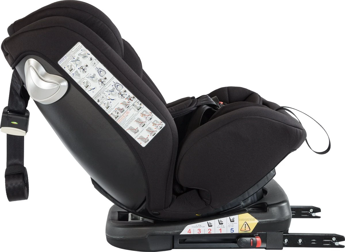 Born Lucky Meegroei Autostoel Roadline SPS ISOFIX - Groep 0/1/2/3 - 360° Draaibaar - Zwart - Image 10