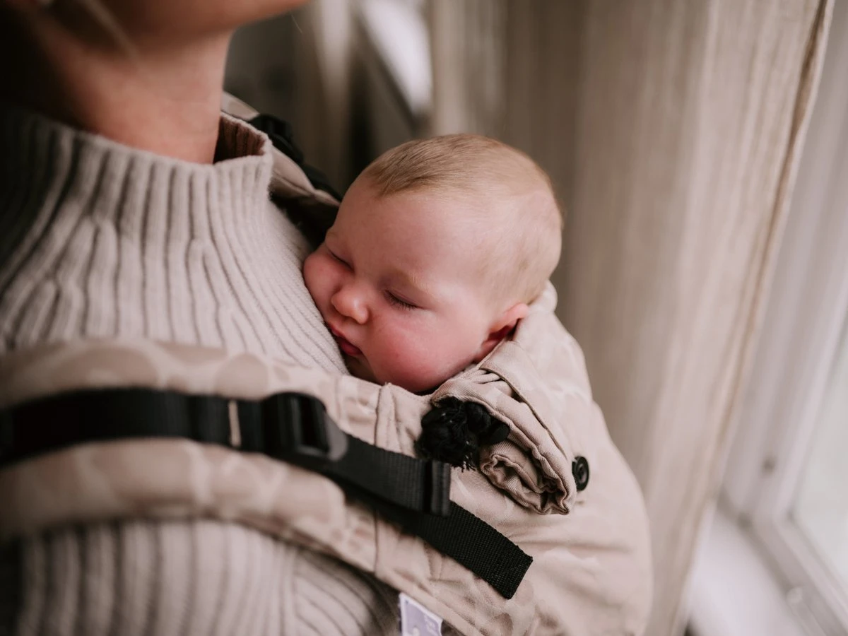 Draagzak - Pure Baby Love - Click & Go Baby - Panter Taupe - Maat 50 T/m 86 - Image 2