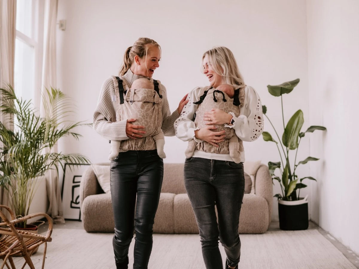 Draagzak - Pure Baby Love - Click & Go Baby - Panter Taupe - Maat 50 T/m 86 - Image 3