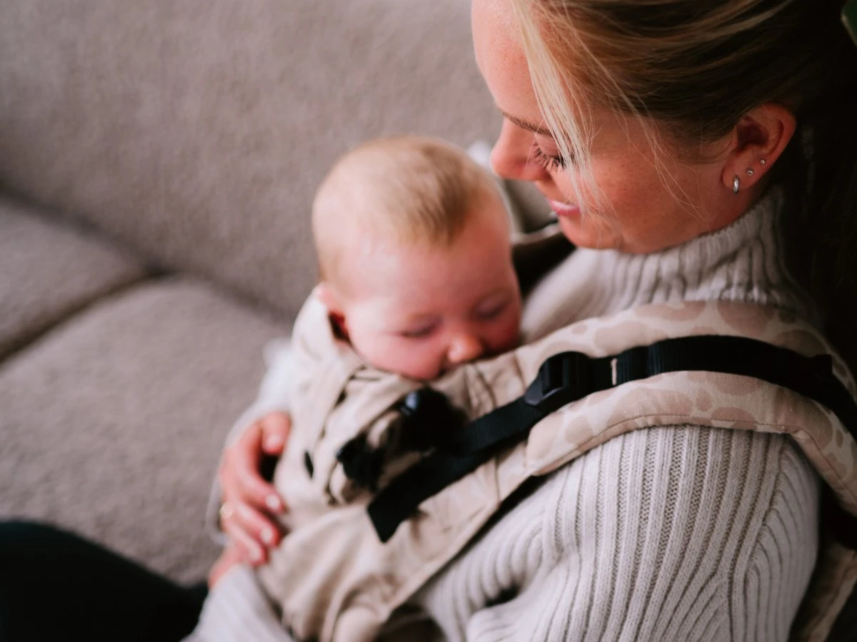 Draagzak - Pure Baby Love - Click & Go Baby - Panter Taupe - Maat 50 T/m 86 - Image 6