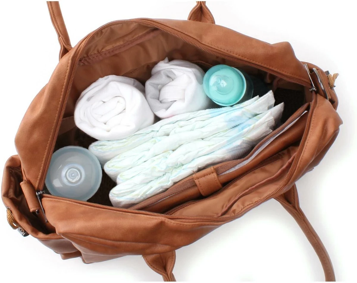 Kidzroom Vision Of Love Luiertas - Bruin - Verschoonmatje - Versteldbare Schouderband - Image 4