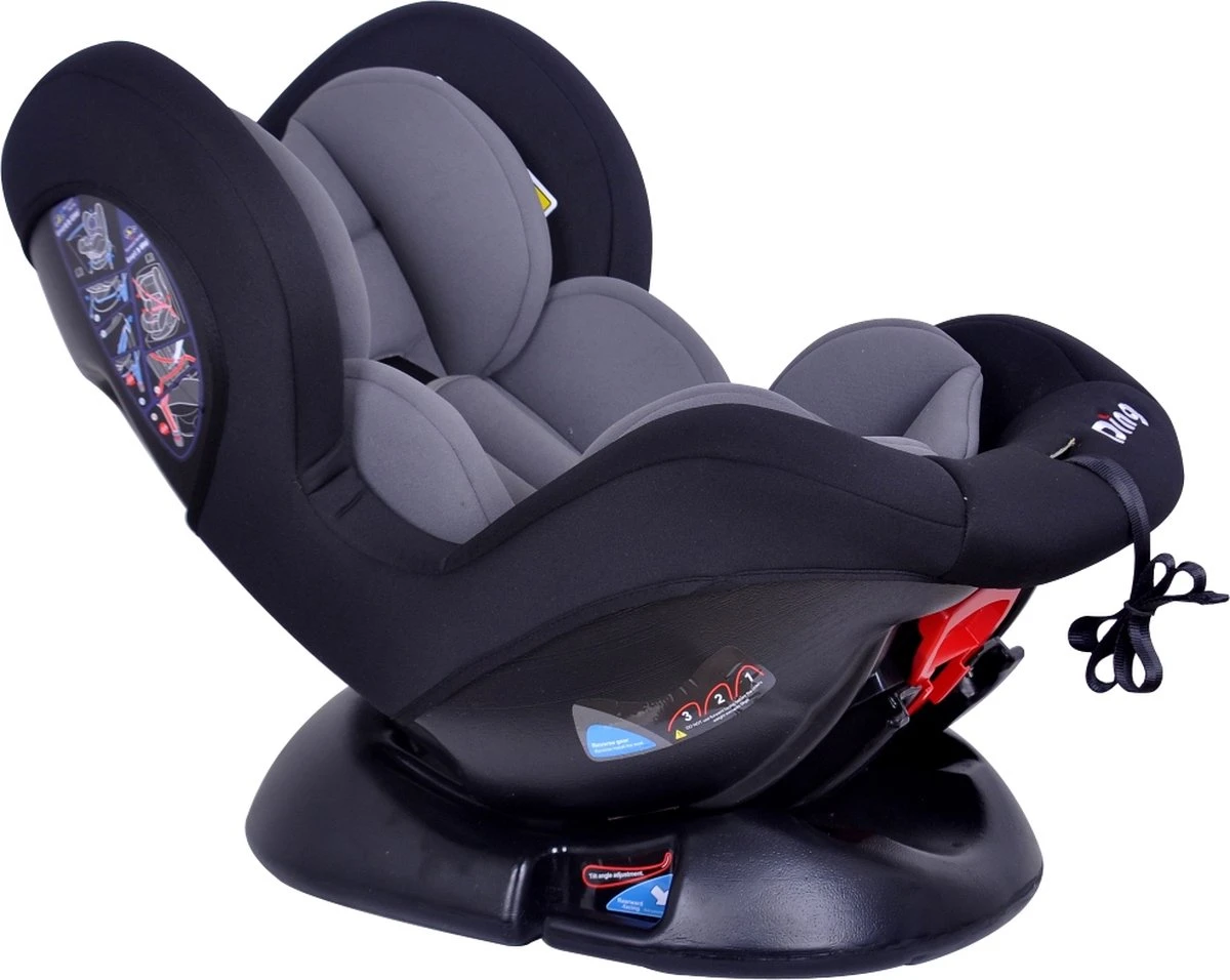 Ding Dano Autostoel - 0 Tot 18 Kg - Zwart/Grijs - Autostoel Groep 0/1 - Image 5