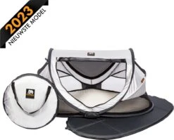 Deryan Peuter Luxe Campingbedje – Inclusief Zelfopblaasbare Matras - Silver