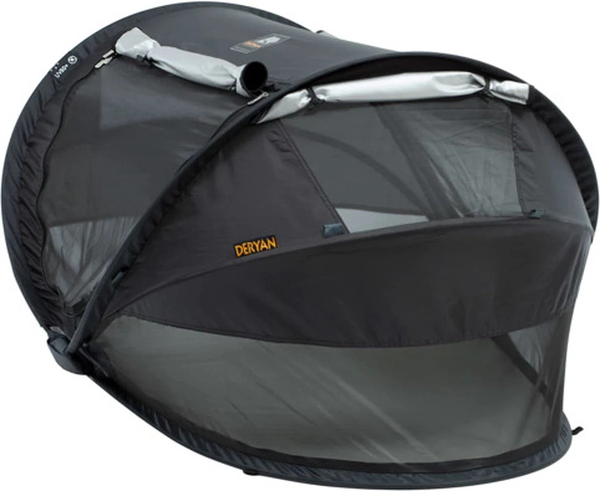 Deryan Peuter Luxe Campingbedje – Inclusief Zelfopblaasbare Matras - Zwart - Image 8