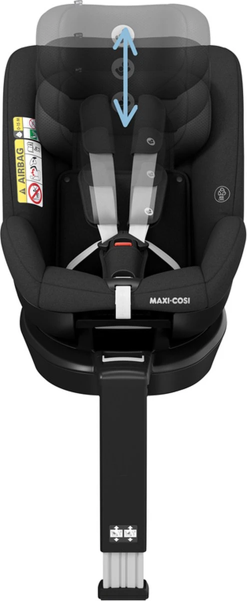Maxi-Cosi Mica Eco I-Size Autostoeltje - 360° Draaibaar - Gerecyclede Stoffen - Authentic Black - Image 10