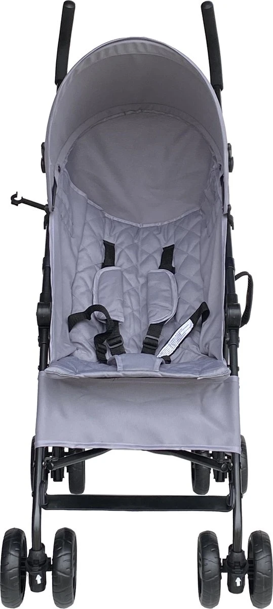 Cabino Buggy Plooibuggy Lichtgewicht Multi Standen Comfortabele Rugleuning & Tot 22 Kg Stone Grey - Image 4