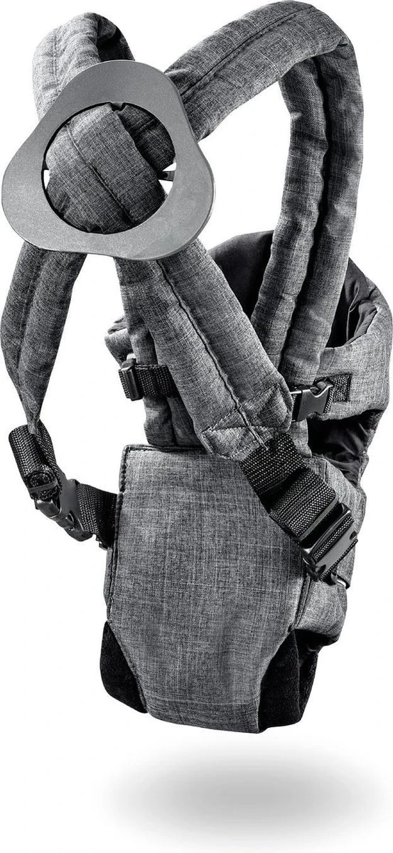 Hauck 2 Way Carrier Draagzak - Buikdrager - Melange Charcoal - Image 3