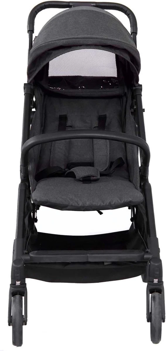 Prénatal Compact Buggy – Kinderwagen Met Boodschappenmand En Zonneklep - Traploos Verstelbare Wandelwagen – Inklapbaar Met 1 Hand - Plooibuggy Zwart - Image 2
