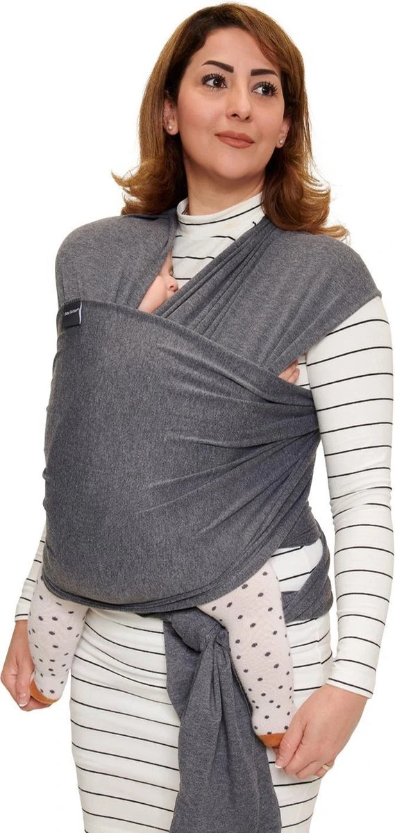 Baby Garden Draagdoek Grijs - Ergonomisch - Original - Inclusief Slabbetje - Image 2