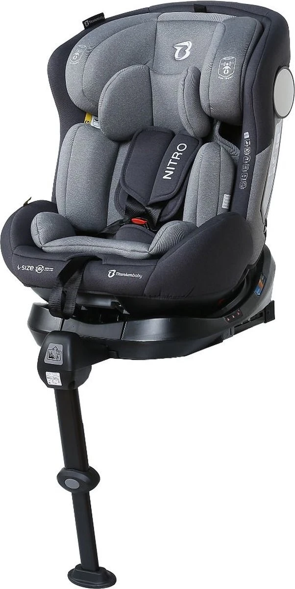 Autostoel Titanium Baby Nitro I-Size 360° 0-1-2-3 Isofix Rotation Grey - Image 4