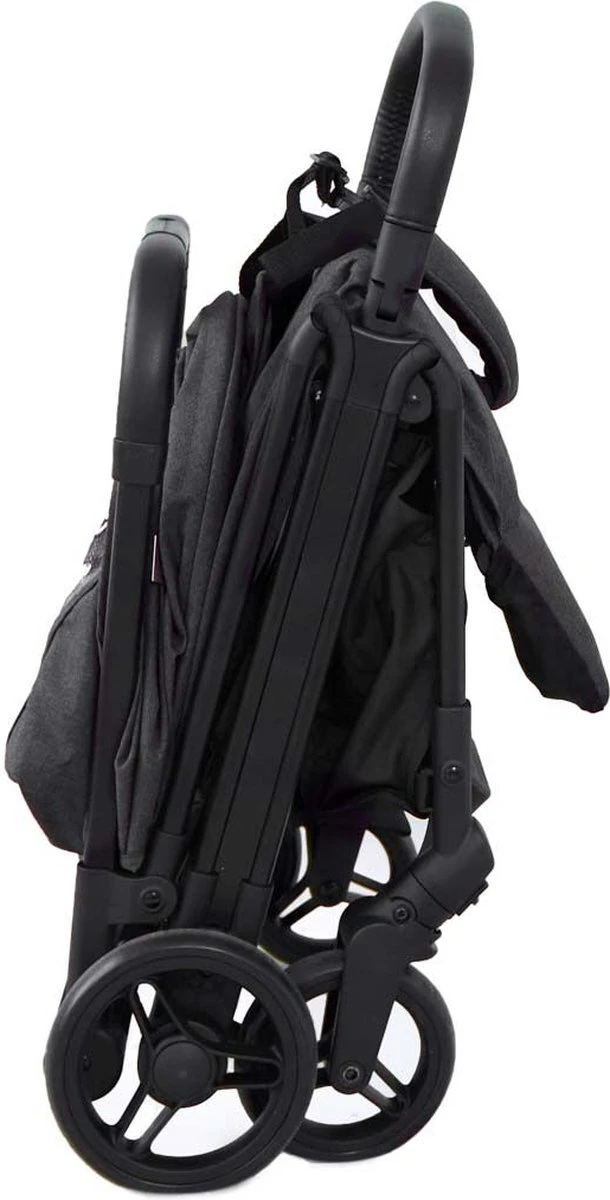 Prénatal Compact Buggy – Kinderwagen Met Boodschappenmand En Zonneklep - Traploos Verstelbare Wandelwagen – Inklapbaar Met 1 Hand - Plooibuggy Zwart - Image 4