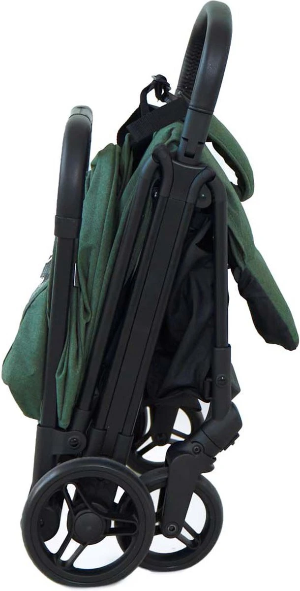 Prénatal Compact Buggy – Kinderwagen Met Boodschappenmand En Zonneklep - Traploos Verstelbare Wandelwagen – Inklapbaar Met 1 Hand - Plooibuggy Groen - Image 5