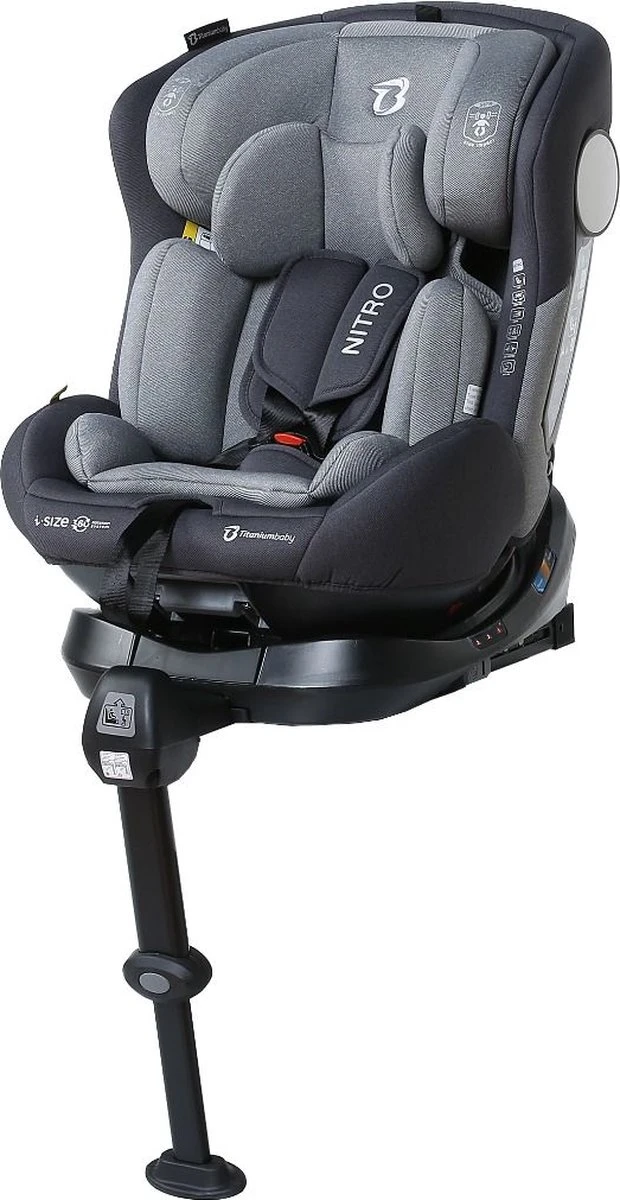 Autostoel Titanium Baby Nitro I-Size 360° 0-1-2-3 Isofix Rotation Grey - Image 10