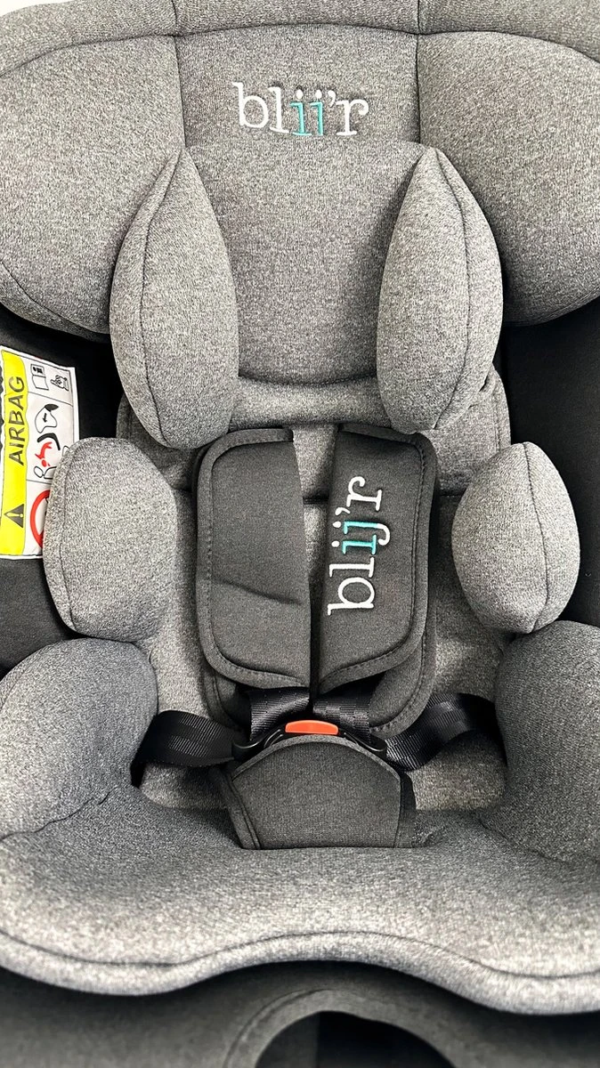 Blij'r Maja - Autostoel Met IsoFix - Groep 0-1-2-3 Autostoel Voor Kinderen Van 0 Tot 12 Jaar - Donker- Lichtgrijs - Image 3