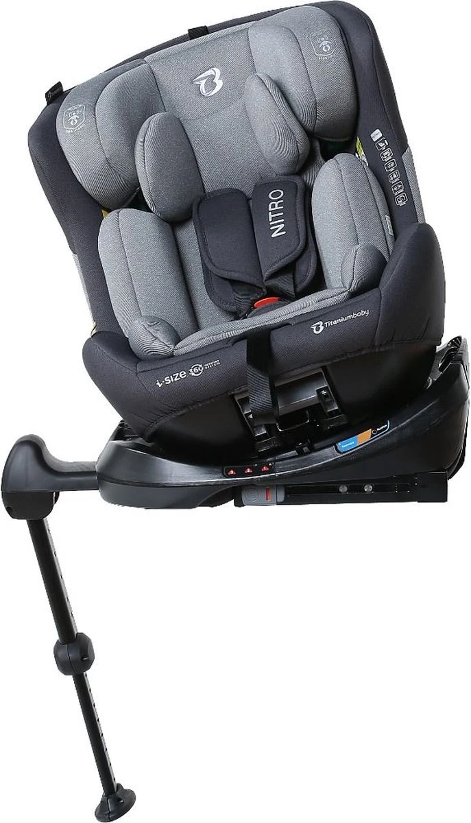 Autostoel Titanium Baby Nitro I-Size 360° 0-1-2-3 Isofix Rotation Grey - Image 2