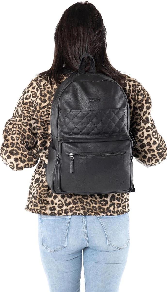 Kidzroom Popular Luiertas Rugzak - Zwart - Verschoonmatje - Flessenhouder - Image 8