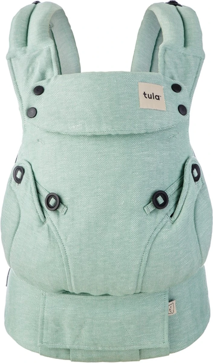 Tula Explore Draagzak Linen Eucalyptus - Ergonomische Draagzak Baby Vanaf Geboorte (maat 56)