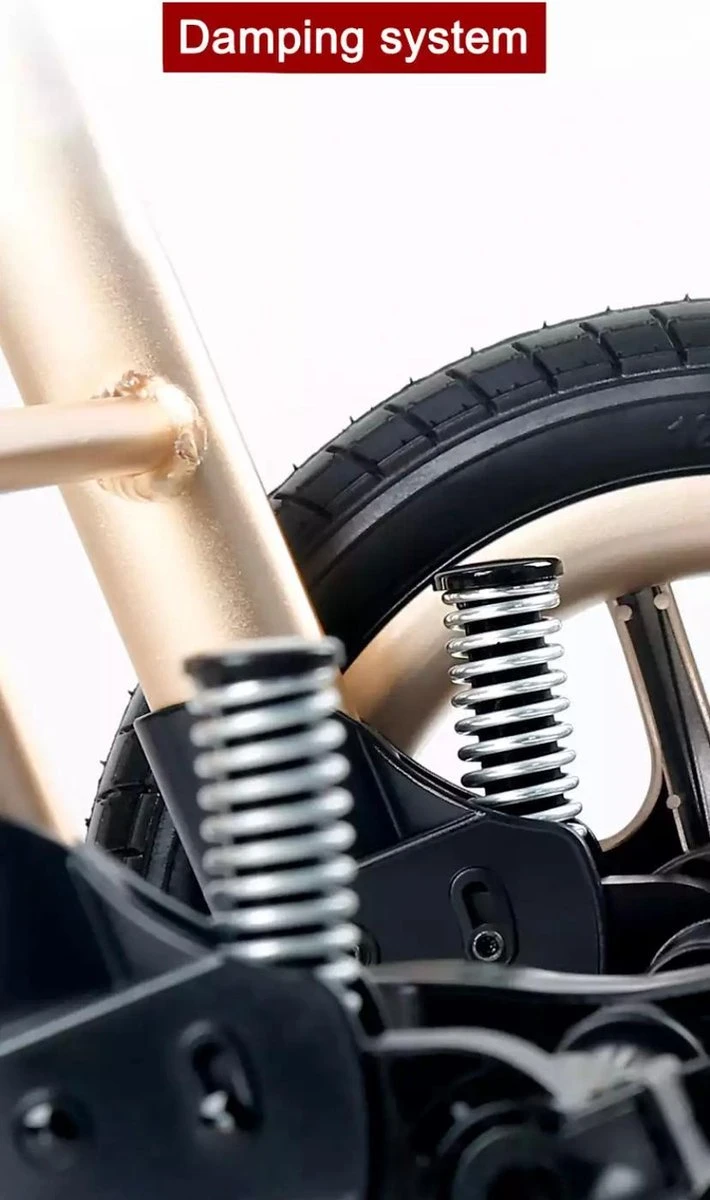 Merkloos Luxe Multi-functionele 3 In 1 Kinderwagen - Kwalitatieve Buggy - Opklapbare Wandelwagen - Khaki - Afbeelding 5