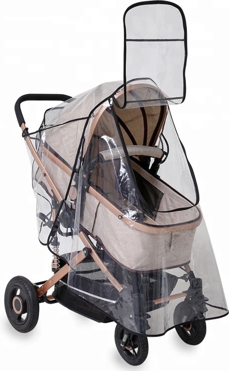 Achilles Universele Regenhoes Kinderwagen (2023 Model)– Buggy Hoes Universeel – Tegen Regen & Miezer - Image 3