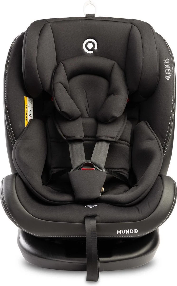MUNDO 0-36 KG ISOFIX - 360 Graden Draaibaar Zwart - Image 2