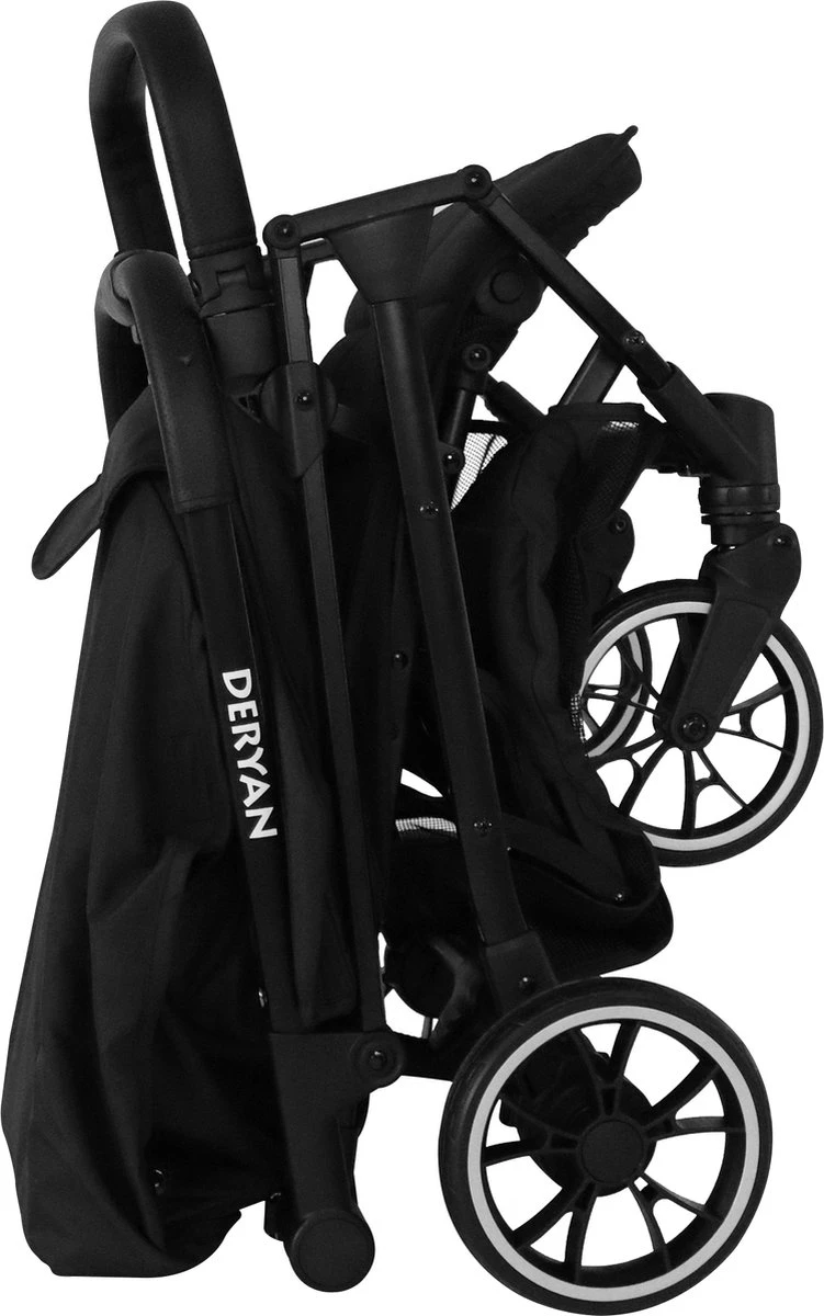 Deryan Rolo Luxe Lichtgewicht Buggy - Zwart - Image 5