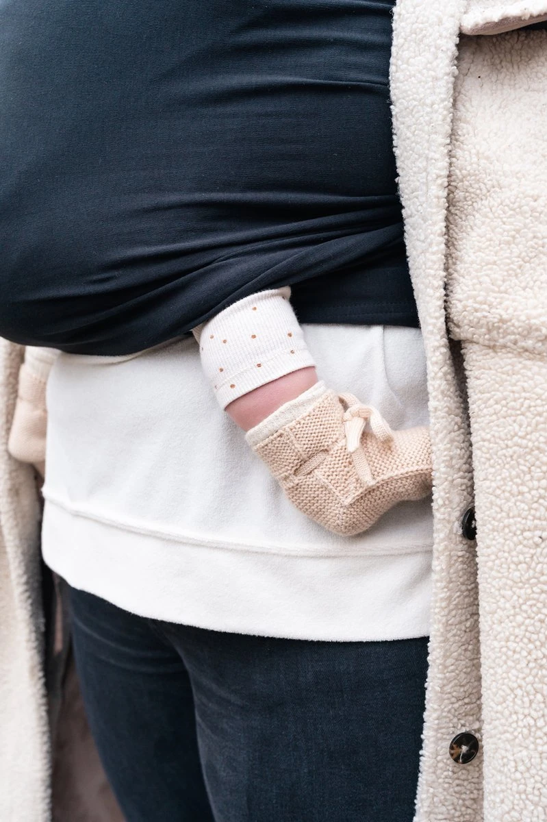 ByKay - Draagdoek - Rekbaar - Black - Maat M - Organic Katoen - Stretchy Wrap Deluxe - 3 Jaar - Buik - Heup - Image 5