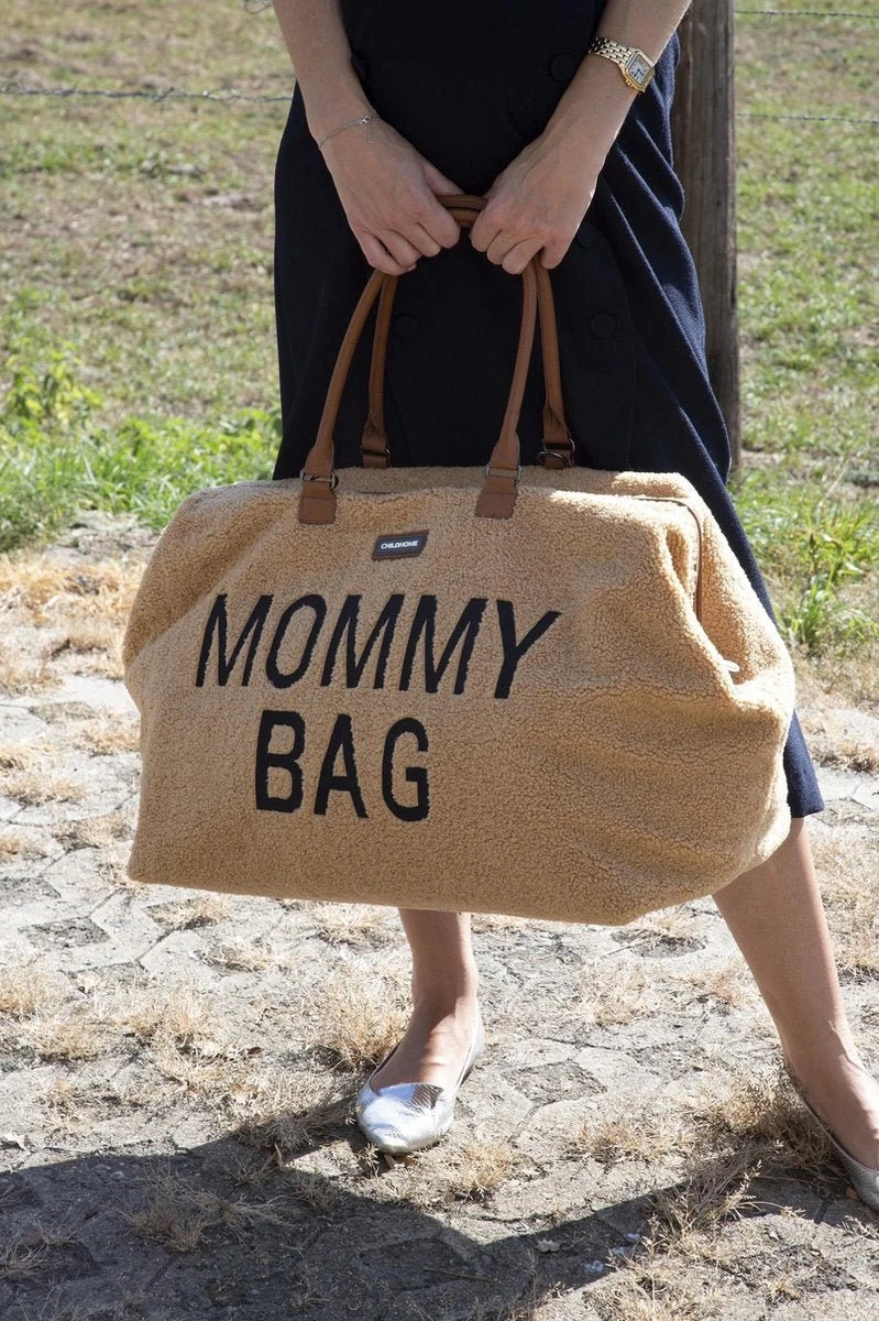 Childhome Mommy Bag Groot - Teddy - Beige - Image 10
