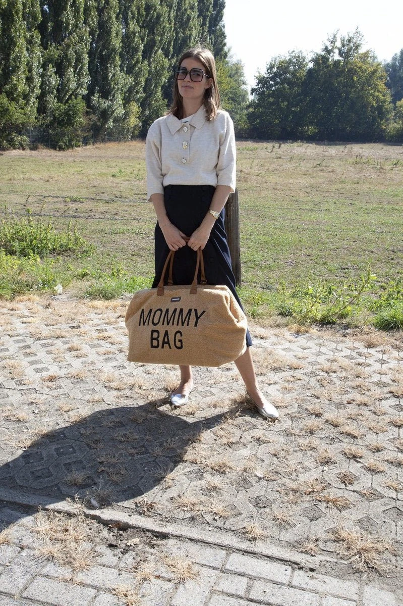 Childhome Mommy Bag Groot - Teddy - Beige - Image 15