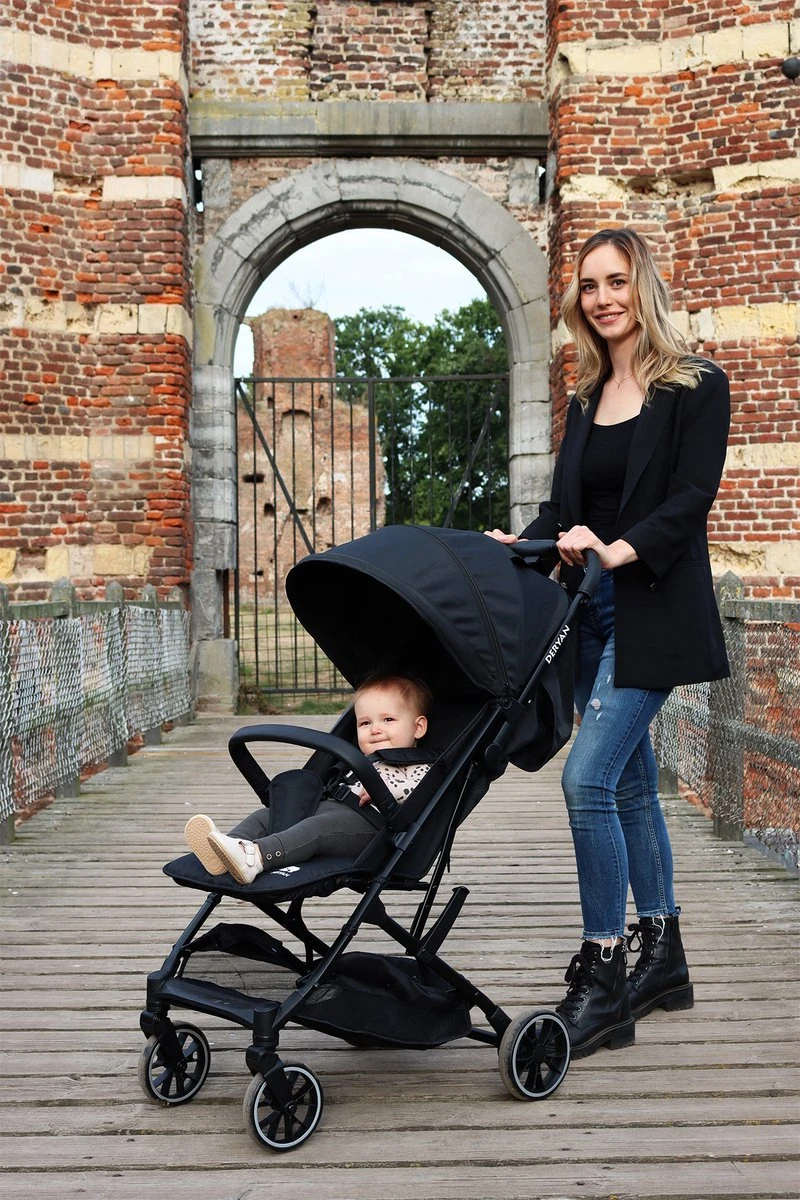 Deryan Rolo Luxe Lichtgewicht Buggy - Zwart - Image 8
