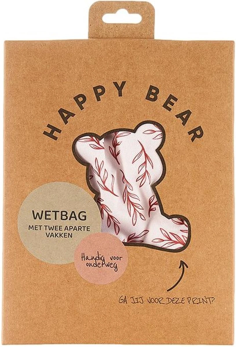 HappyBear | Wetbag - Twiggy| Luiertas | Twee Waterdichte Vakken | Met Ophanglus - Image 2