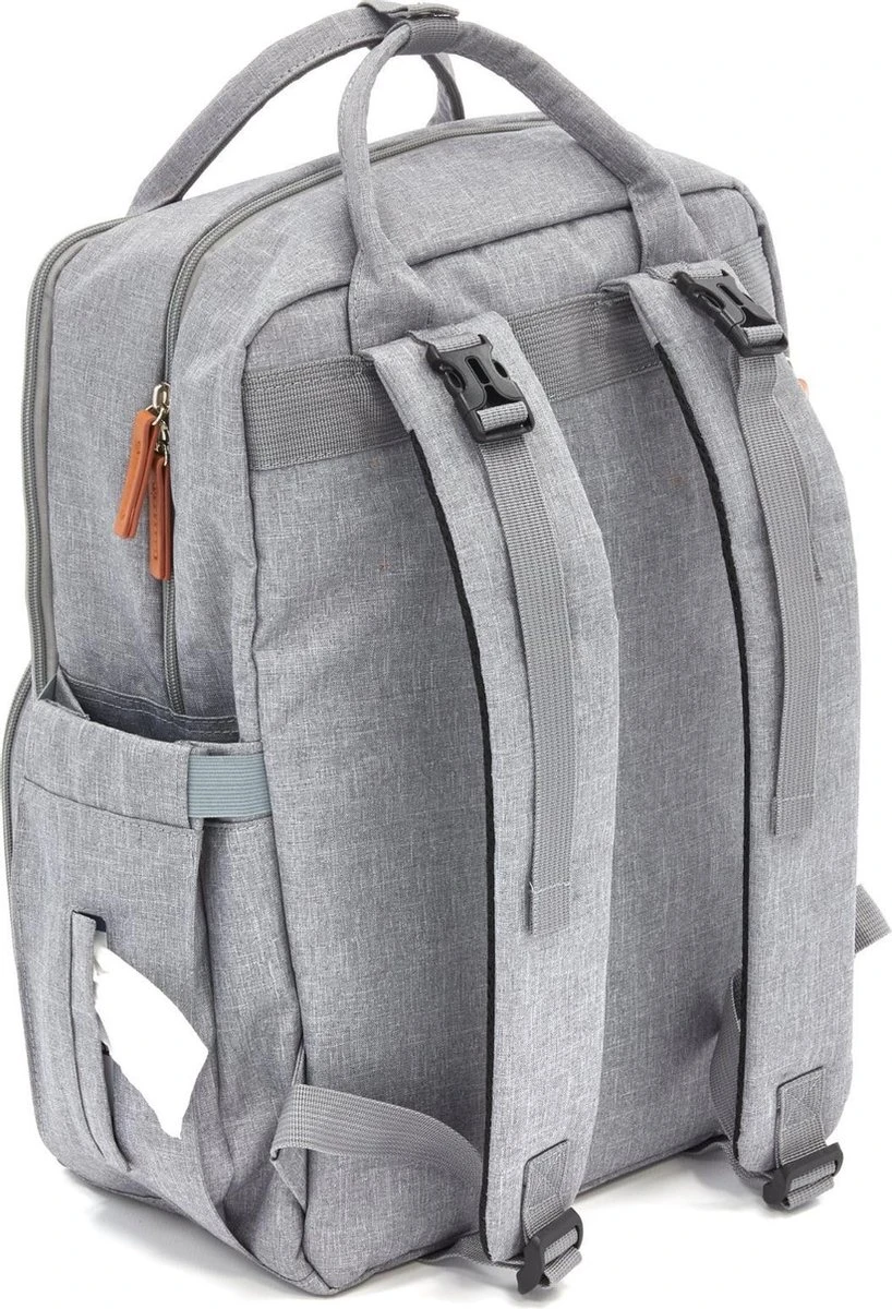 Brisby Slijtvaste Luiertas – Verzorgingstas – Met Buggymontage - Lichtgrijs - Image 2