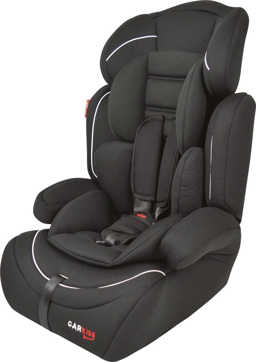 Carkids Verstelbaar Kinderautostoeltje Zwart En Wit | Kinderautostoel Groep 1-2-3 | Kinderen Van 9 Maanden-12 Jaar | 9-36 Kg - Image 2