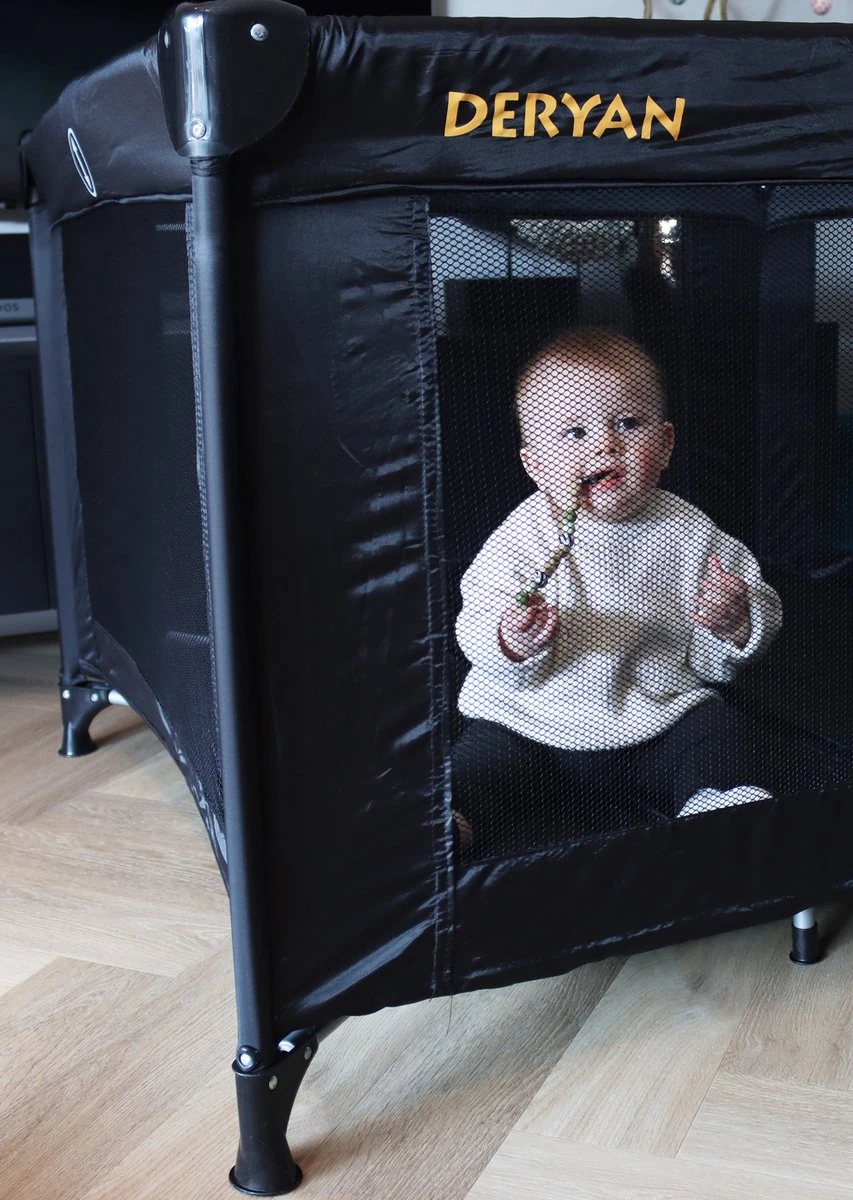 Deryan Kinderbox - Inklapbare Box - 100x100cm - Zwart - Image 8